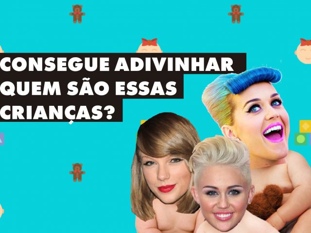 Consegue adivinhar quem são essas crianças?